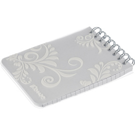 Блокнот Комус Русская серия А7 50 листов белый в клетку на спирали (76х117 мм)