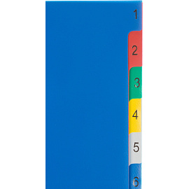 Разделитель листов пластиковый Attache Selection А4+ 10 листов цифровой (320x230 мм)