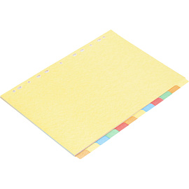 Разделитель листов картонный Attache А4 12 листов по цветам (210x297 мм)