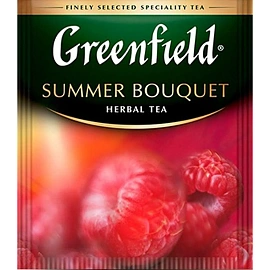 Чай ягодный фруктовый Greenfield Summer Bouquet 100 пакетиков (малина)