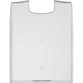 Лоток горизонтальный для бумаг Комус Русская серия пластиковый прозрачный