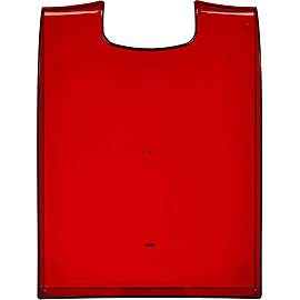 Лоток горизонтальный для бумаг Комус Русская серия пластиковый красный