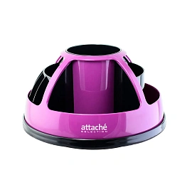 Набор канцелярский Attache Selection пластиковый 10 предметов фиолетовый вращающийся