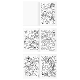 Раскраска А4, 8 стр., ТРИ СОВЫ "Любимая раскраска