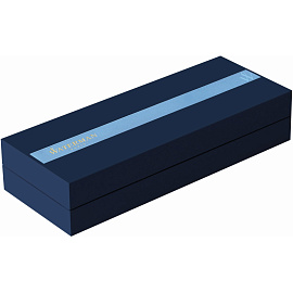 Ручка перьевая Waterman Expert цвет чернил синий цвет корпуса серебристый с позолотой (артикул производителя S0951940)