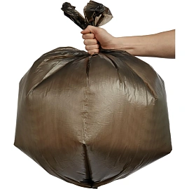 Мешки для мусора Amigo 120 л с ручками черные (ПНД 20 мкм, 20 штук)