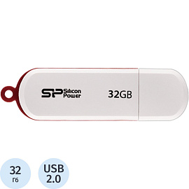 Флешка USB 2.0 32 ГБ Silicon Power Luxmini 320 (SP032GBUF2320V1W)