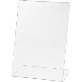 Подставка настольная для рекламных материалов А4 вертикальная односторонняя Attache фото Подставка настольная для рекламных материалов А4 вертикальная односторонняя Attache