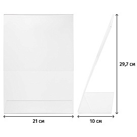 Подставка настольная для рекламных материалов А4 вертикальная односторонняя Attache фото Подставка настольная для рекламных материалов А4 вертикальная односторонняя Attache