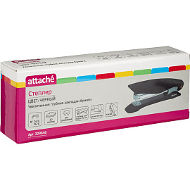 Степлер Attache до 20 листов черный (скобы № 24/6, 26/6, с антистеплером)
