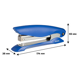 Степлер Attache до 20 листов синий (скобы № 24/6, 26/6, с антистеплером)