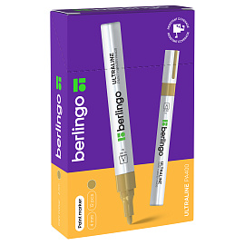 Маркер-краска Berlingo "Uniline PA400" золото, 2-4мм, нитро-основа фото Маркер-краска Berlingo "Uniline PA400" золото, 2-4мм, нитро-основа