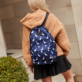 Рюкзак BRAUBERG POSITIVE универсальный, карман-антивор, "Ducks", 42х28х14 см, 271681