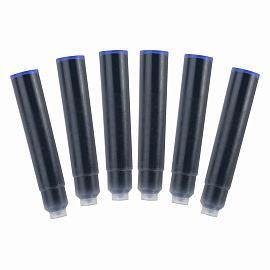 Картриджи чернильные СИНИЕ CENTROPEN, КОМПЛЕКТ 6 шт., 0019/6, 1 0019 0601 фото Картриджи чернильные СИНИЕ CENTROPEN, КОМПЛЕКТ 6 шт., 0019/6, 1 0019 0601