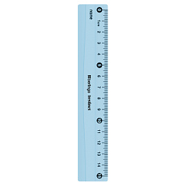 Линейка 15см Berlingo "Instinct", пластиковая, ассорти, европодвес