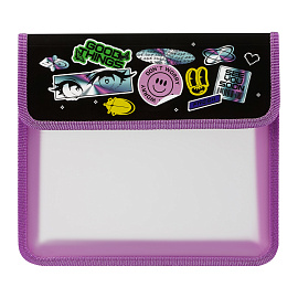 Папка для тетрадей 1 отделение, ArtSpace "Icons", А5, пластик, на липучке