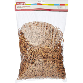 Резинка для денег Attache 1 кг диаметр 60 мм натуральный