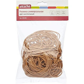 Резинка для денег Attache 100 г диаметр 60 мм натуральный