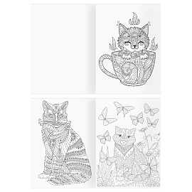 Раскраска А4, 16 стр., ТРИ СОВЫ "Антистресс. Мир кошек