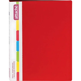 Скоросшиватель пластиковый с пружинным механизмом Attache А4 до 150 листов красный (толщина обложки 0.7 мм)