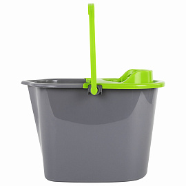 Ведро с отжимом York 10 л пластик (сливной носик)