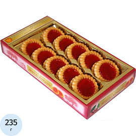 Печенье сдобное Бискотти с вишневым мармеладом 235 г