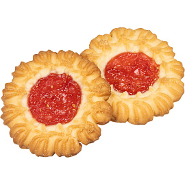 Печенье сдобное Кухмастер Тарталетки клубничные 240 г