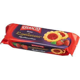 Печенье сдобное Кухмастер Тарталетки клубничные 240 г
