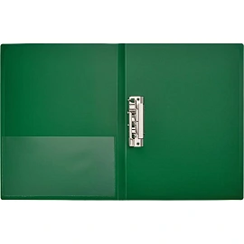 Папка с зажимом Attache А4 0.7 мм зеленая (до 150 листов)