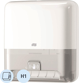 Диспенсер для рулонных полотенец Торк (Tork) 551100 Matic H1 Intuition сенсорный пластиковый белый фото Диспенсер для рулонных полотенец Торк (Tork) 551100 Matic H1 Intuition сенсорный пластиковый белый