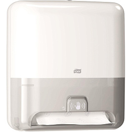 Диспенсер для рулонных полотенец Торк (Tork) 551100 Matic H1 Intuition сенсорный пластиковый белый фото Диспенсер для рулонных полотенец Торк (Tork) 551100 Matic H1 Intuition сенсорный пластиковый белый