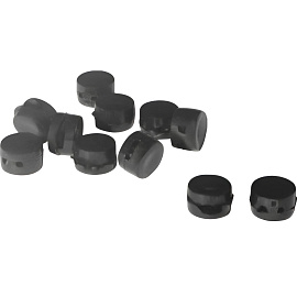 Пломба пластиковая 10 мм черная (2500 штук в упаковке)