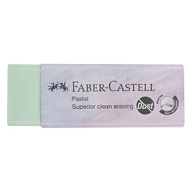 Ластик Faber-Castell "Dust Free Pastel", прямоугольный, ассорти фото Ластик Faber-Castell "Dust Free Pastel", прямоугольный, ассорти