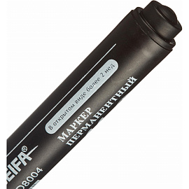 Маркер перманентный Beifa AD8004 черный (толщина линии 1,5-3 мм) круглый наконечник