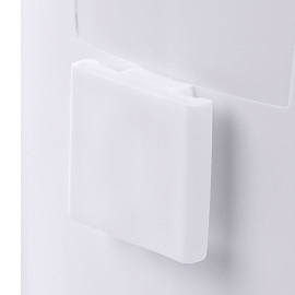 Ершик для унитаза силиконовый (плоский) + щеточка, напольный / настенное крепление, LAIMA, 700561