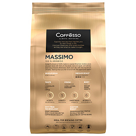 Кофе в зернах COFFESSO "Massimo" 100% арабика, 1 кг, 102488 фото Кофе в зернах COFFESSO "Massimo" 100% арабика, 1 кг, 102488