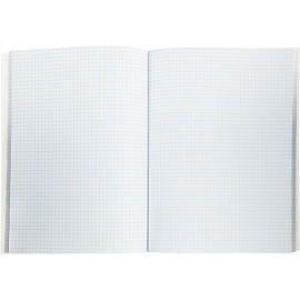Книга учета 96 листов А4 в клетку на скрепке блок офсет (обложка - картон)
