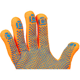 Перчатки рабочие утеплённые Рубифрост плюс акриловые с ПВХ покрытием (7 класс вязки, универсальный размер)