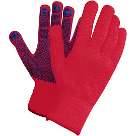 Перчатки рабочие утеплённые Рубифрост плюс акриловые с ПВХ покрытием (7 класс вязки, универсальный размер)