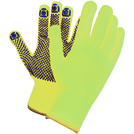 Перчатки рабочие утеплённые Рубифрост плюс акриловые с ПВХ покрытием (7 класс вязки, универсальный размер)