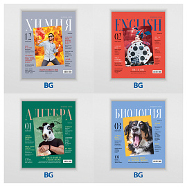Комплект (12 шт.) предметных тетрадей 48л. BG "Скандальности", глянцевая ламинация