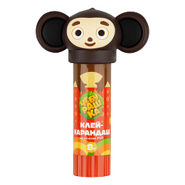 Клей-карандаш Мульти-Пульти с топпером "Чебурашка", 08г, ПВП