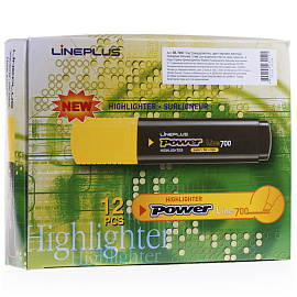 Текстовыделитель Line Plus "HI-700C" желтый, 1-5мм фото Текстовыделитель Line Plus "HI-700C" желтый, 1-5мм