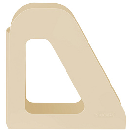 Лоток для бумаг вертикальный СТАММ "Фаворит", бежевый, ширина 90мм фото Лоток для бумаг вертикальный СТАММ "Фаворит", бежевый, ширина 90мм