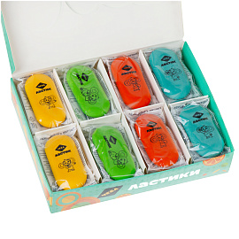 Ластик Мульти-Пульти "Чебурашка", овальный, термопластичная резина, 60*28*12мм фото Ластик Мульти-Пульти "Чебурашка", овальный, термопластичная резина, 60*28*12мм