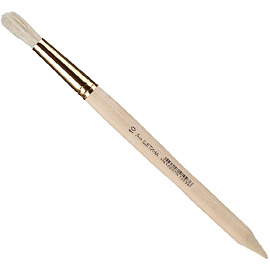 Кисть №1 School круглая щетина №10 фото Кисть №1 School круглая щетина №10