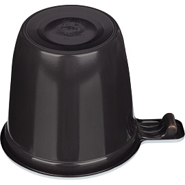 Чашка одноразовая пластиковая 200 мл коричневая/белая 50 штук в упаковке Комус