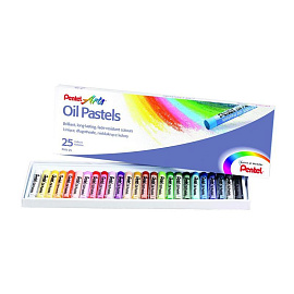 Пастель масляная Pentel Arts круглая 25 цветов фото Пастель масляная Pentel Arts круглая 25 цветов