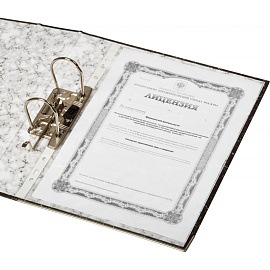 Папка-регистратор Attache A4 75 мм чёрная бумага с защитным уголком