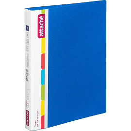 Папка на 2-х кольцах Attache А4 32 мм синяя до 150 листов (пластик 0.7 мм)